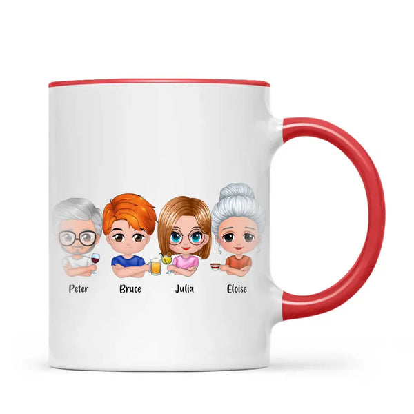 Family Fun-Personalised Cartoon Mug