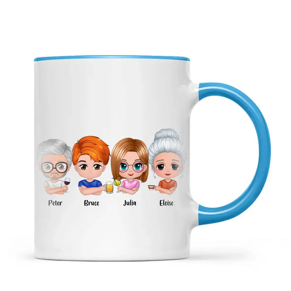 Family Fun-Personalised Cartoon Mug