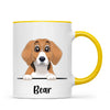 Pick-a-Boo Dog: Personalised Cartoon Dog Mug