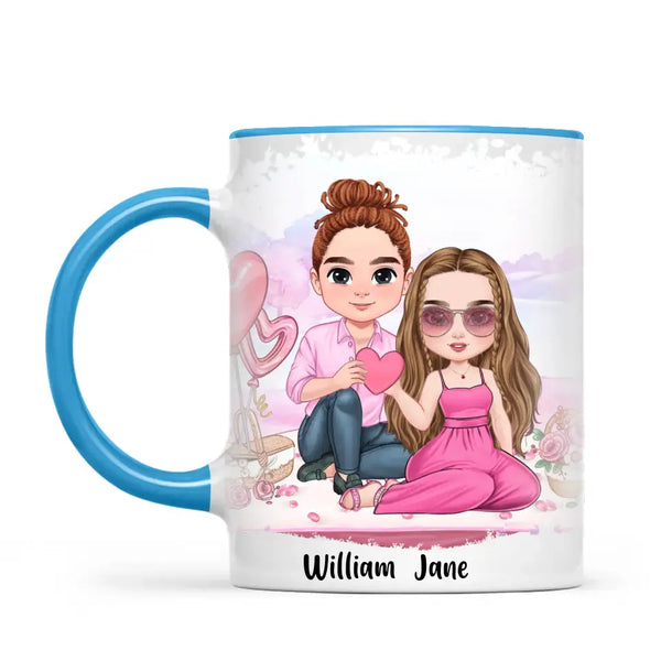 Heartfelt Connection: Customizable Couple Mug