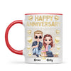 Anniversary Bliss: Customizable Couple Mug