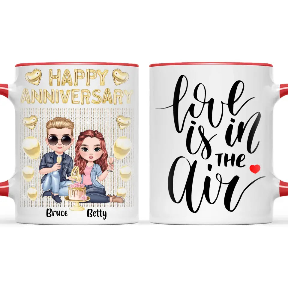 Personalised Anniversary Mug – Fully Customisable for Any Couple