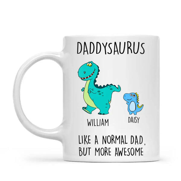 Daddysaurus-Personalised Dinosaur Dad Mug