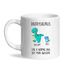 Personalised Daddysaurus Mug - Custom Dinosaur Dad Mug with Kids Names - Father’s Day Gift - Cute Personalised Coffee Cup for Dad