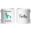Personalised Daddysaurus Mug - Custom Dinosaur Dad Mug with Kids Names - Father’s Day Gift - Cute Personalised Coffee Cup for Dad