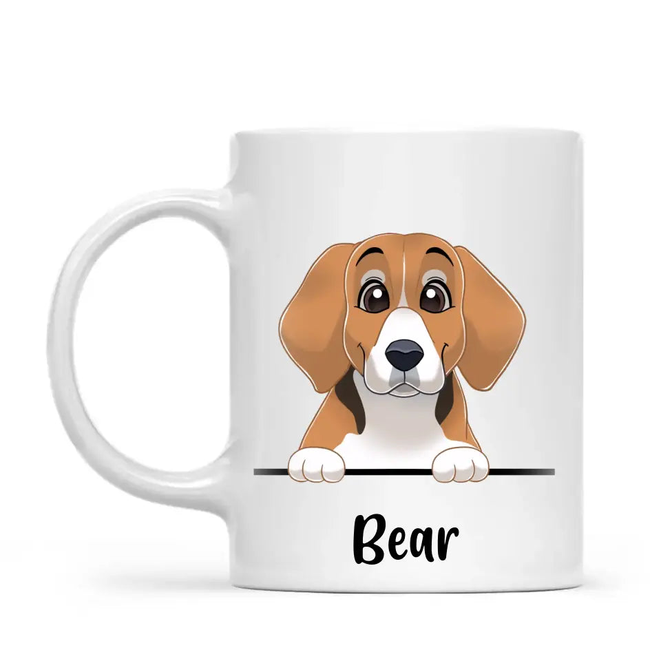 Personalised Dog Lover Mug - Choose Any Dog Breed & Name - Custom Pet Mug with Dog Quotes - 11oz Ceramic - NZ Made