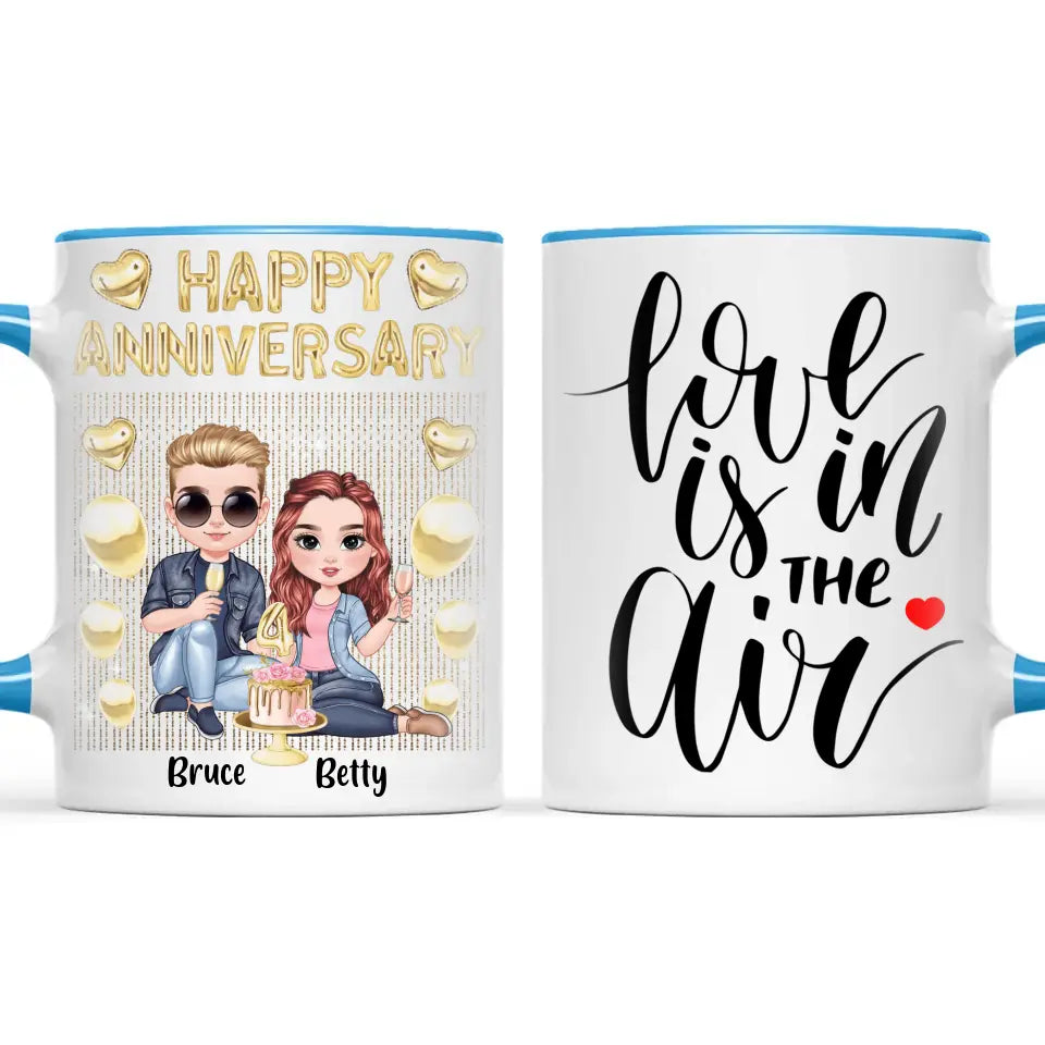 Personalised Anniversary Mug – Fully Customisable for Any Couple