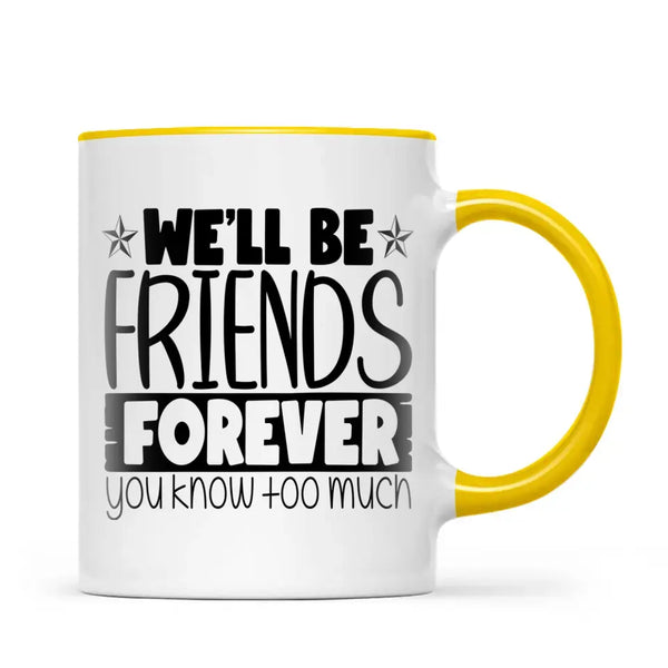 Personalised Best Friends Mug – Custom Two Girls by the Lake Design