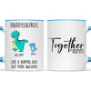 Personalised Daddysaurus Mug - Custom Dinosaur Dad Mug with Kids Names - Father’s Day Gift - Cute Personalised Coffee Cup for Dad