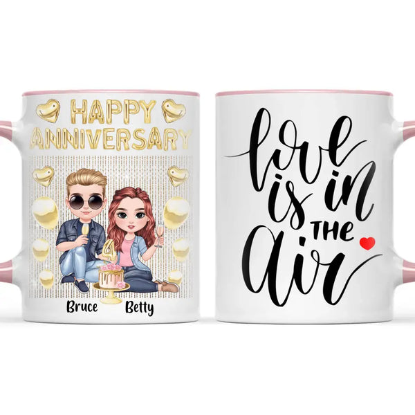 Personalised Anniversary Mug – Fully Customisable for Any Couple