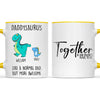 Personalised Daddysaurus Mug - Custom Dinosaur Dad Mug with Kids Names - Father’s Day Gift - Cute Personalised Coffee Cup for Dad