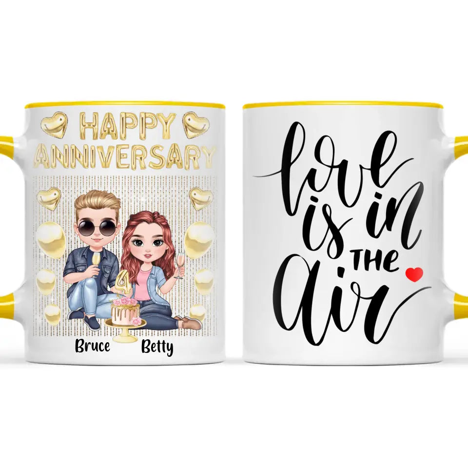 Personalised Anniversary Mug – Fully Customisable for Any Couple