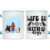 Personalised Pet Lover Mug - Custom Name & Design - Woman with Cats & Dogs - Fully Customisable - 11oz Ceramic Mug - NZ Made