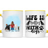 Personalised Pet Lover Mug - Custom Name & Design - Woman with Cats & Dogs - Fully Customisable - 11oz Ceramic Mug - NZ Made