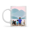Personalised Dad & Kids Pet Mug - Custom Name & Design - Father with Children & Pets - Fully Customisable - 11oz Ceramic Mug - NZ Made