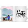 Personalised Dad & Kids Pet Mug - Custom Name & Design - Father with Children & Pets - Fully Customisable - 11oz Ceramic Mug - NZ Made