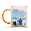 Personalised Dad & Kids Pet Mug - Custom Name & Design - Father with Children & Pets - Fully Customisable - 11oz Ceramic Mug - NZ Made