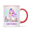 Personalised with Name, Mermaid Kids Mug – Customised Magical Under the Sea Cup for Children – Available in 11oz, 6oz & Enamel Options