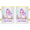 Personalised with Name, Mermaid Kids Mug – Customised Magical Under the Sea Cup for Children – Available in 11oz, 6oz & Enamel Options