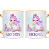 Personalised with Name, Mermaid Kids Mug – Customised Magical Under the Sea Cup for Children – Available in 11oz, 6oz & Enamel Options