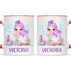 Personalised with Name, Mermaid Kids Mug – Customised Magical Under the Sea Cup for Children – Available in 11oz, 6oz & Enamel Options