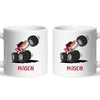 Personalised with Name, Red Monster Truck Kids Mug – Customised Off-Road Big Wheels Cup for Children – Available in 11oz, 6oz & Enamel Options