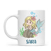 Personalised Mermaid Mug - Custom Name Kids Cup - Underwater Ocean Theme - Ceramic or Enamel - 11oz, 6oz, or Camping Mug - NZ Made