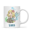 Personalised Mermaid Mug - Custom Name Kids Cup - Underwater Ocean Theme - Ceramic or Enamel - 11oz, 6oz, or Camping Mug - NZ Made