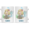 Personalised Mermaid Mug - Custom Name Kids Cup - Underwater Ocean Theme - Ceramic or Enamel - 11oz, 6oz, or Camping Mug - NZ Made