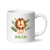 Personalised Lion Mug - Custom Name Kids Cup - Safari Animal Theme - Ceramic or Enamel - 11oz, 6oz, or Camping Mug - NZ Made