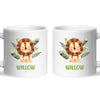 Personalised Lion Mug - Custom Name Kids Cup - Safari Animal Theme - Ceramic or Enamel - 11oz, 6oz, or Camping Mug - NZ Made