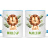 Personalised Lion Mug - Custom Name Kids Cup - Safari Animal Theme - Ceramic or Enamel - 11oz, 6oz, or Camping Mug - NZ Made