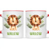 Personalised Lion Mug - Custom Name Kids Cup - Safari Animal Theme - Ceramic or Enamel - 11oz, 6oz, or Camping Mug - NZ Made