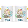 Personalised Mermaid Mug - Custom Name Kids Cup - Underwater Ocean Theme - Ceramic or Enamel - 11oz, 6oz, or Camping Mug - NZ Made