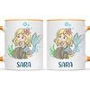 Personalised Mermaid Mug - Custom Name Kids Cup - Underwater Ocean Theme - Ceramic or Enamel - 11oz, 6oz, or Camping Mug - NZ Made