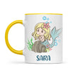 Personalised Mermaid Mug - Custom Name Kids Cup - Underwater Ocean Theme - Ceramic or Enamel - 11oz, 6oz, or Camping Mug - NZ Made