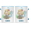 Personalised Mermaid Mug - Custom Name Kids Cup - Underwater Ocean Theme - Ceramic or Enamel - 11oz, 6oz, or Camping Mug - NZ Made