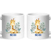 Personalised Giraffe Mug - Custom Name Kids Cup - Safari Animal Theme - Ceramic or Enamel - 11oz, 6oz, or Camping Mug - NZ Made