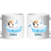 Personalised Penguin & Polar Bear Mug - Custom Name Kids Cup - Cute Arctic Animal Friends Design - 11oz or 6oz - NZ Made