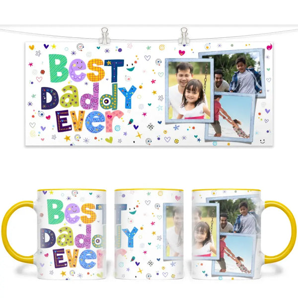 Best Daddy Ever Personalised Photo Mug