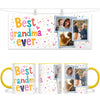 Personalised Best Grandma Ever Photo Mug - Custom Gift for Nana - 3 Photo Collage - 11oz - NZ Made