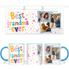 Personalised Best Grandma Ever Photo Mug - Custom Gift for Nana - 3 Photo Collage - 11oz - NZ Made