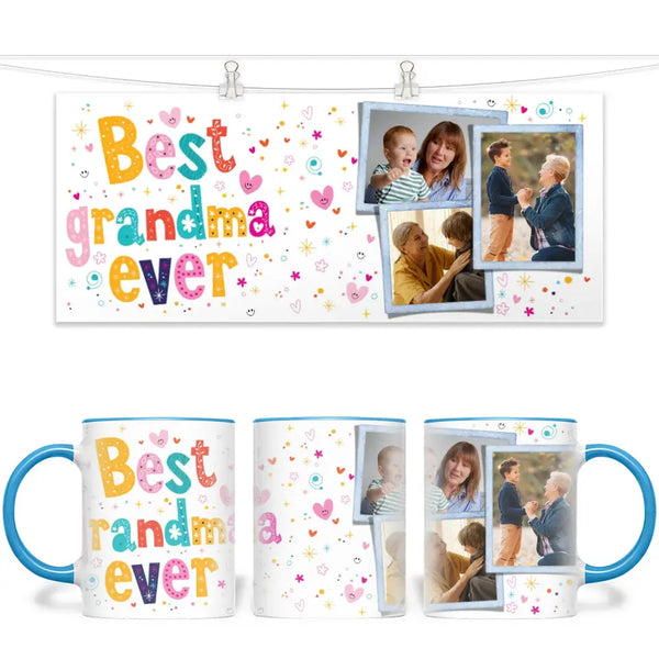 Best Grandma Ever Personalised Photo Mug