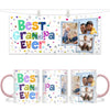 Personalised Best Grandpa Ever Photo Collage Mug - Custom Photo Gift for Grandad - 11oz - NZ Made