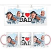 Personalised I Love Dad Photo Mug - Custom Photo Gift for Dad - Father’s Day, Birthday, Christmas - 11oz Ceramic - NZ Made