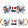 Personalised I Love Dad Photo Mug - Custom Photo Gift for Dad - Father’s Day, Birthday, Christmas - 11oz Ceramic - NZ Made