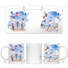 2 Photo Splash Frame Personalised Mug - Custom Couples Photo Gift - 11oz Ceramic - NZ Made