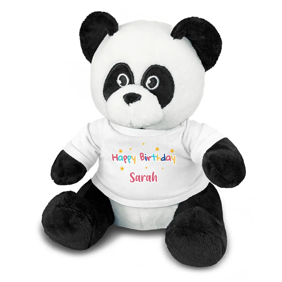 Personalised Panda Plush Toy With 