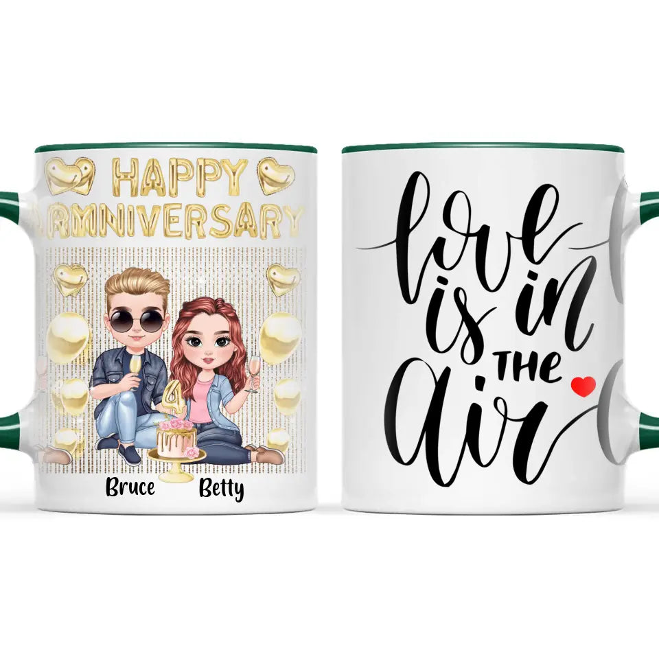 Personalised Anniversary Mug – Fully Customisable for Any Couple