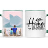 Personalised Dad & Kids Pet Mug - Custom Name & Design - Father with Children & Pets - Fully Customisable - 11oz Ceramic Mug - NZ Made